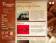 Tablet Screenshot of cafetrastevere.com